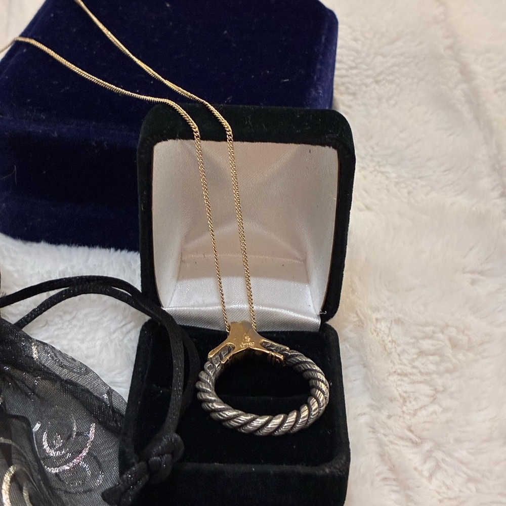 Chic Two-Tone Women's Necklace 30” long!